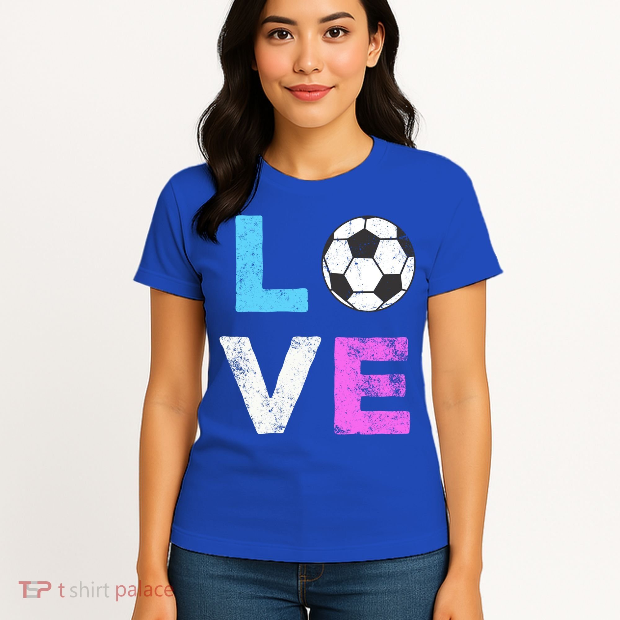 Love Soccer American Team Fan Gift Women's T-Shirt