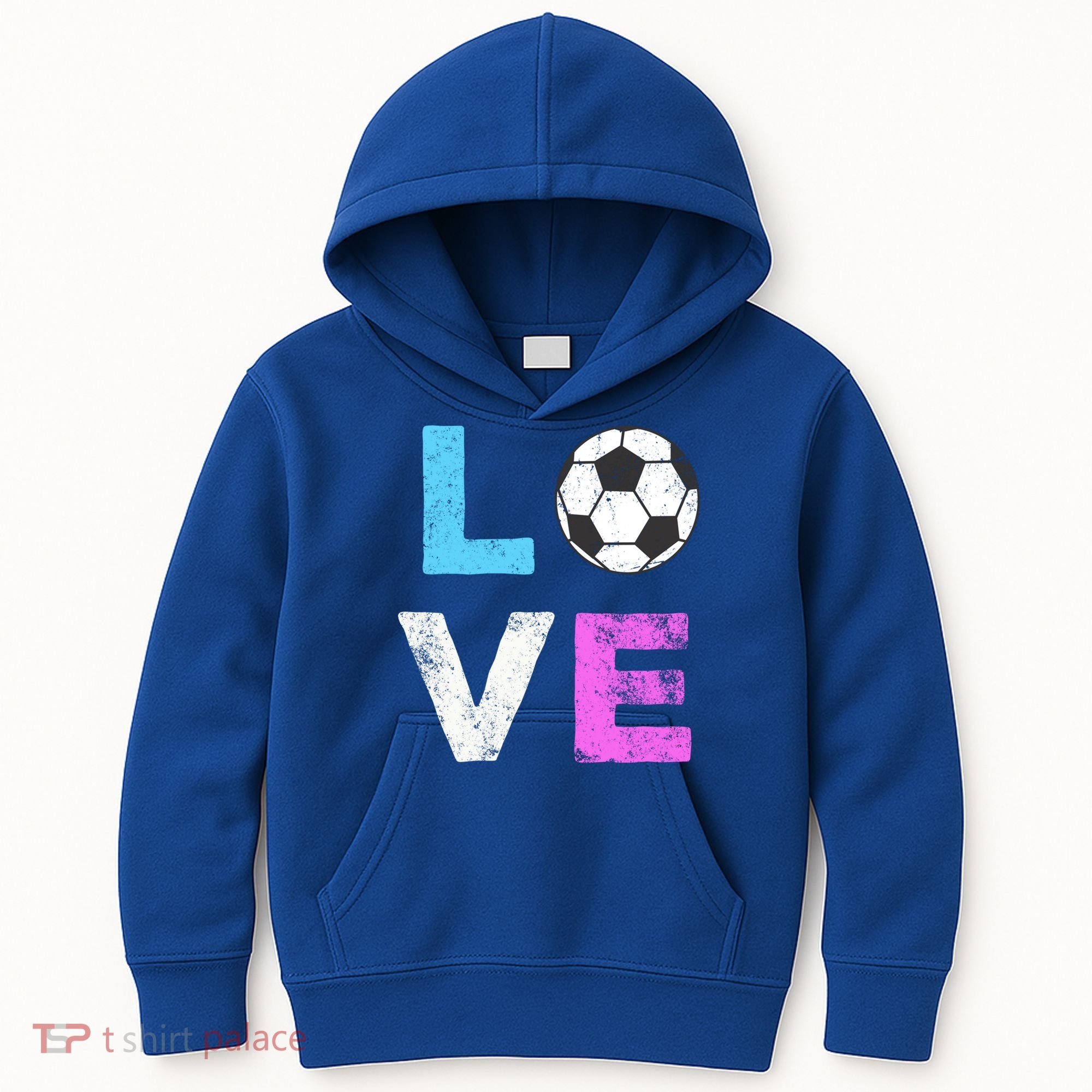 Love Soccer American Team Fan Gift Kids Hoodie