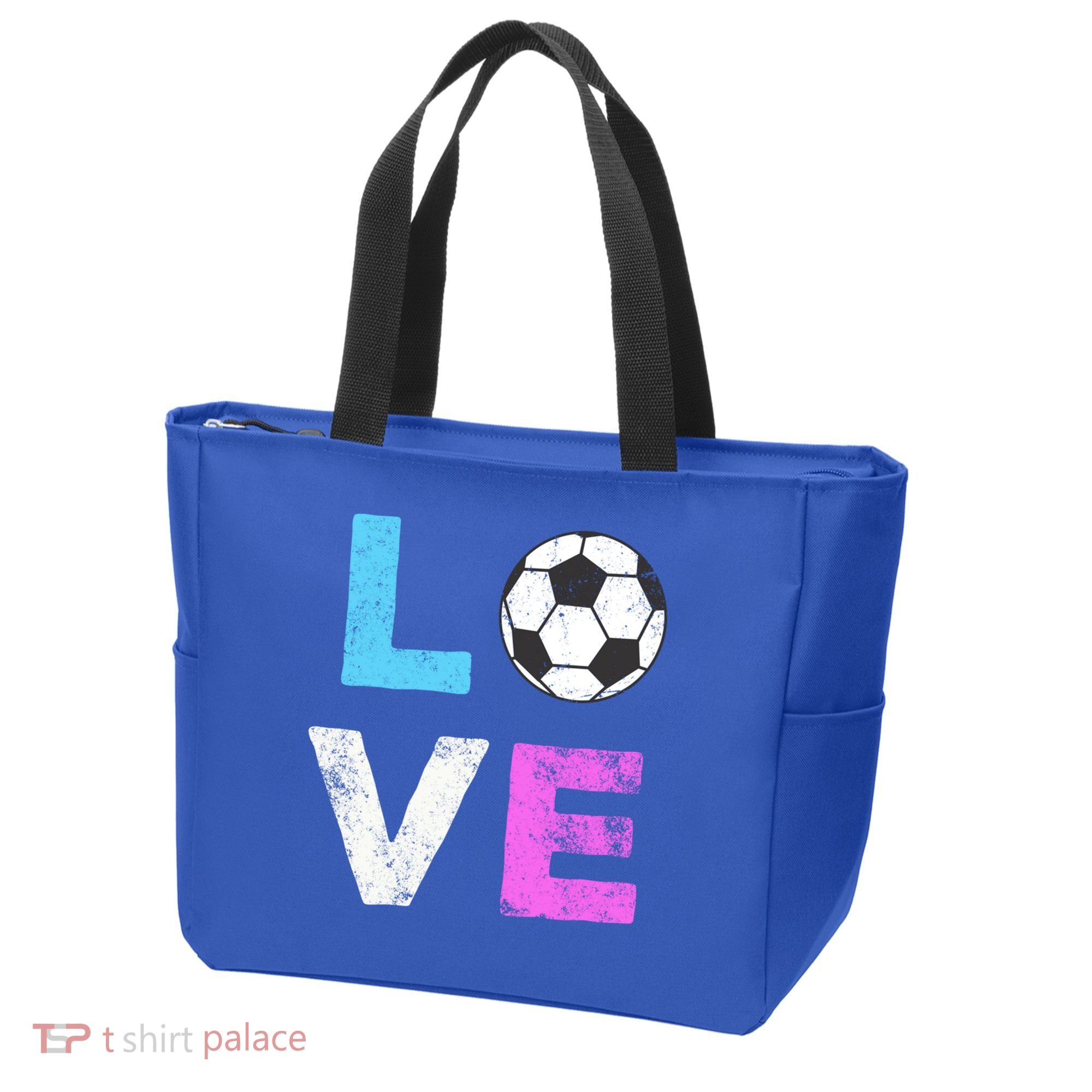 Love Soccer American Team Fan Gift Tote Bag