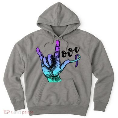 Love Suicide Awareness Sign Language Hoodie