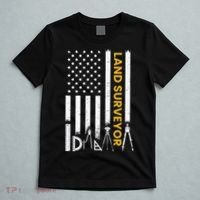 Land surveyor American Flag funny land surveyor T-Shirt thumb 5