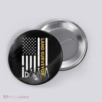Land surveyor American Flag funny land surveyor Button thumb 0