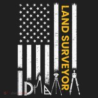 Land surveyor American Flag funny land surveyor Beanie thumb 2