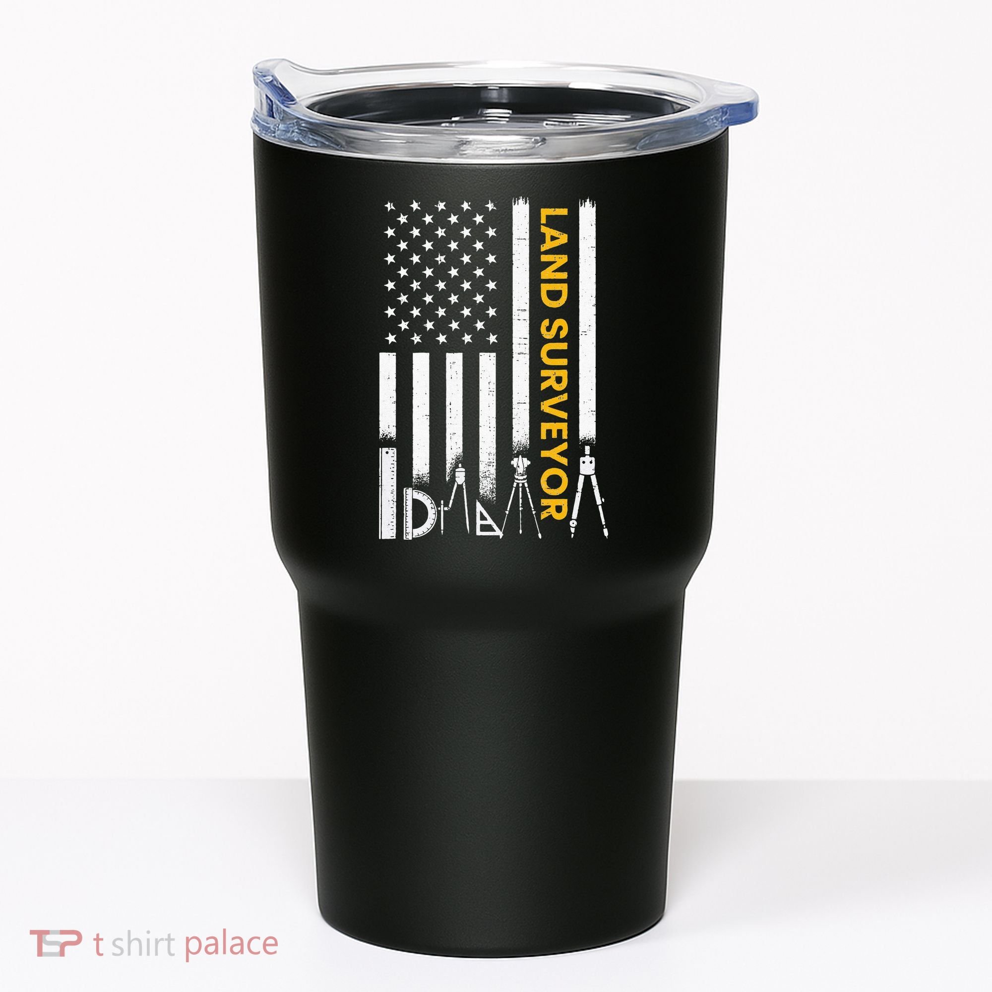 Land surveyor American Flag funny land surveyor Tumbler