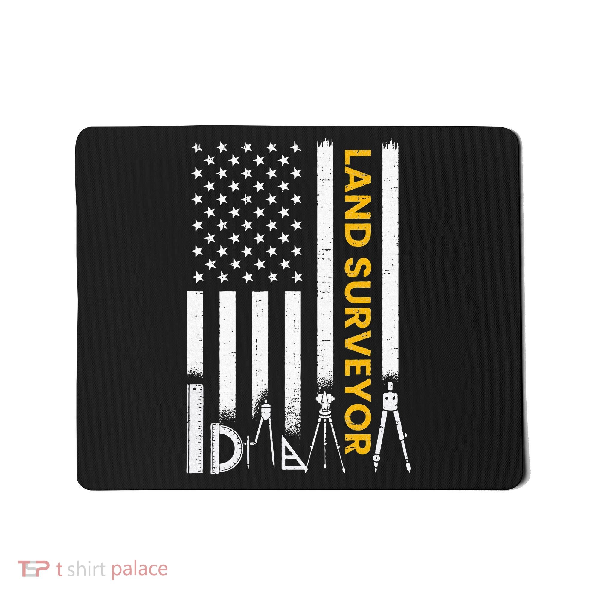Land surveyor American Flag funny land surveyor Mousepad
