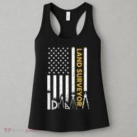 Land surveyor American Flag funny land surveyor Women's Tank Top thumb 3
