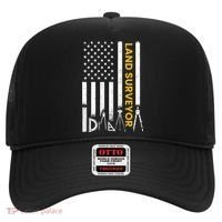 Land surveyor American Flag funny land surveyor Hat thumb 0