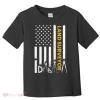 Land surveyor American Flag funny land surveyor Toddler T-Shirt thumb 0