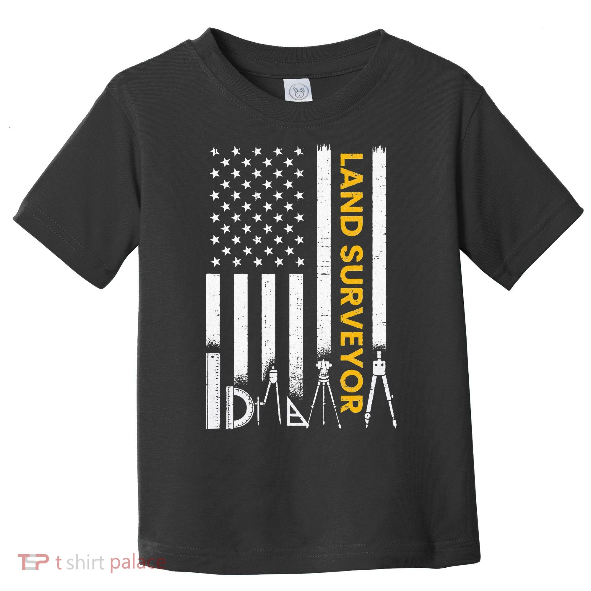 Land surveyor American Flag funny land surveyor Toddler T-Shirt