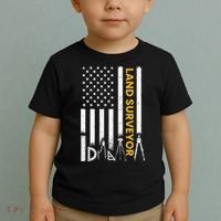 Land surveyor American Flag funny land surveyor Toddler T-Shirt thumb 2