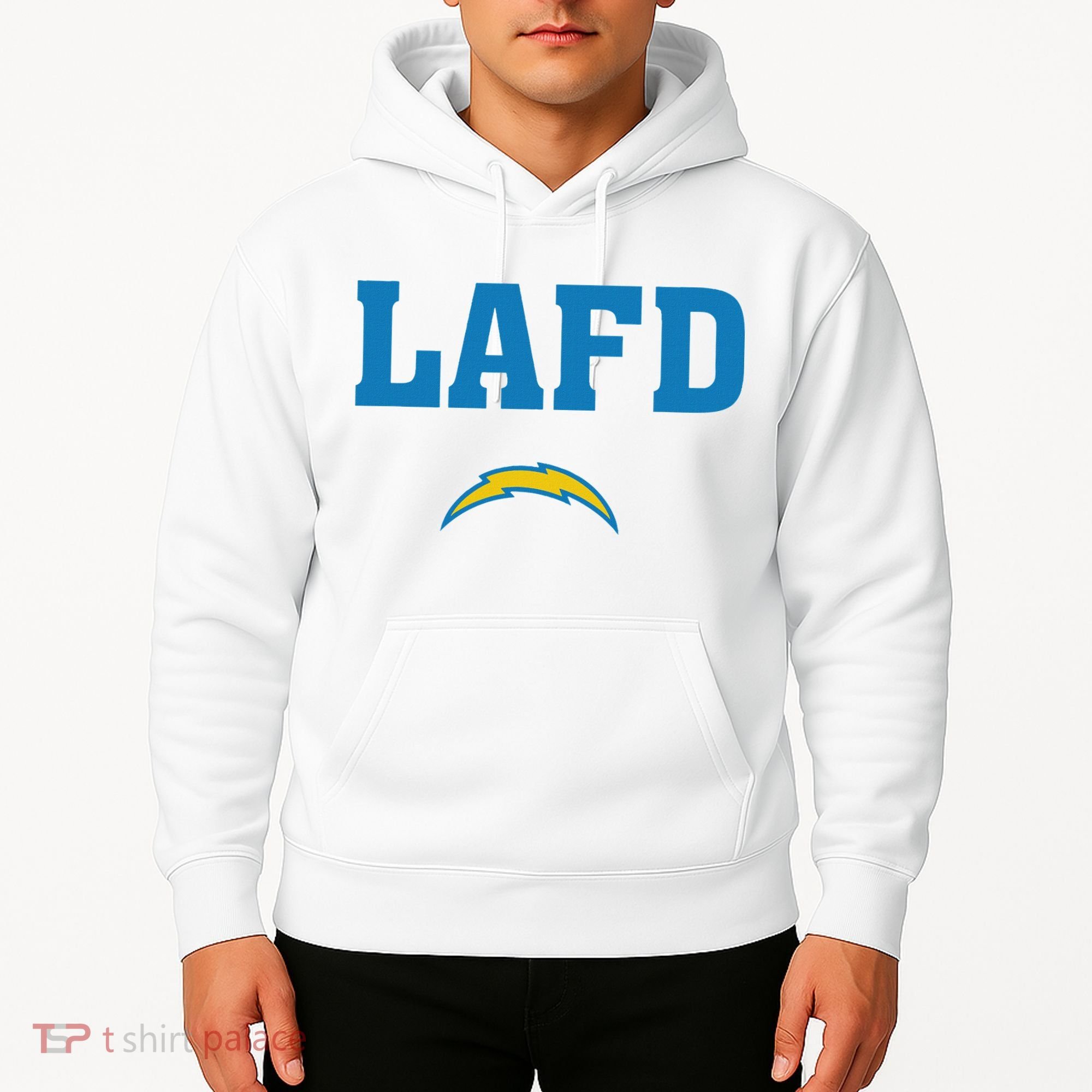 Lafd Style Blue Hoodie