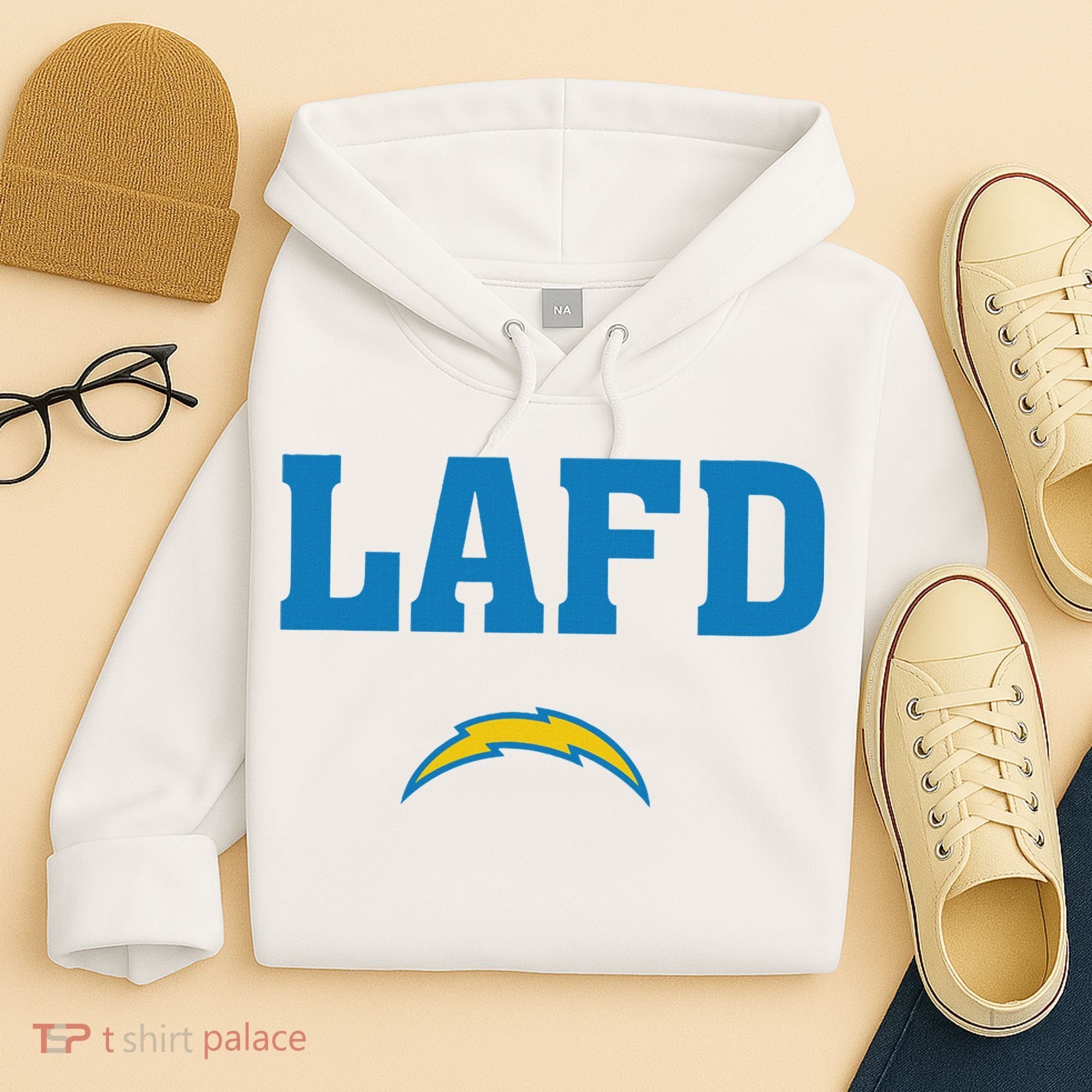 Lafd Style Blue Hoodie