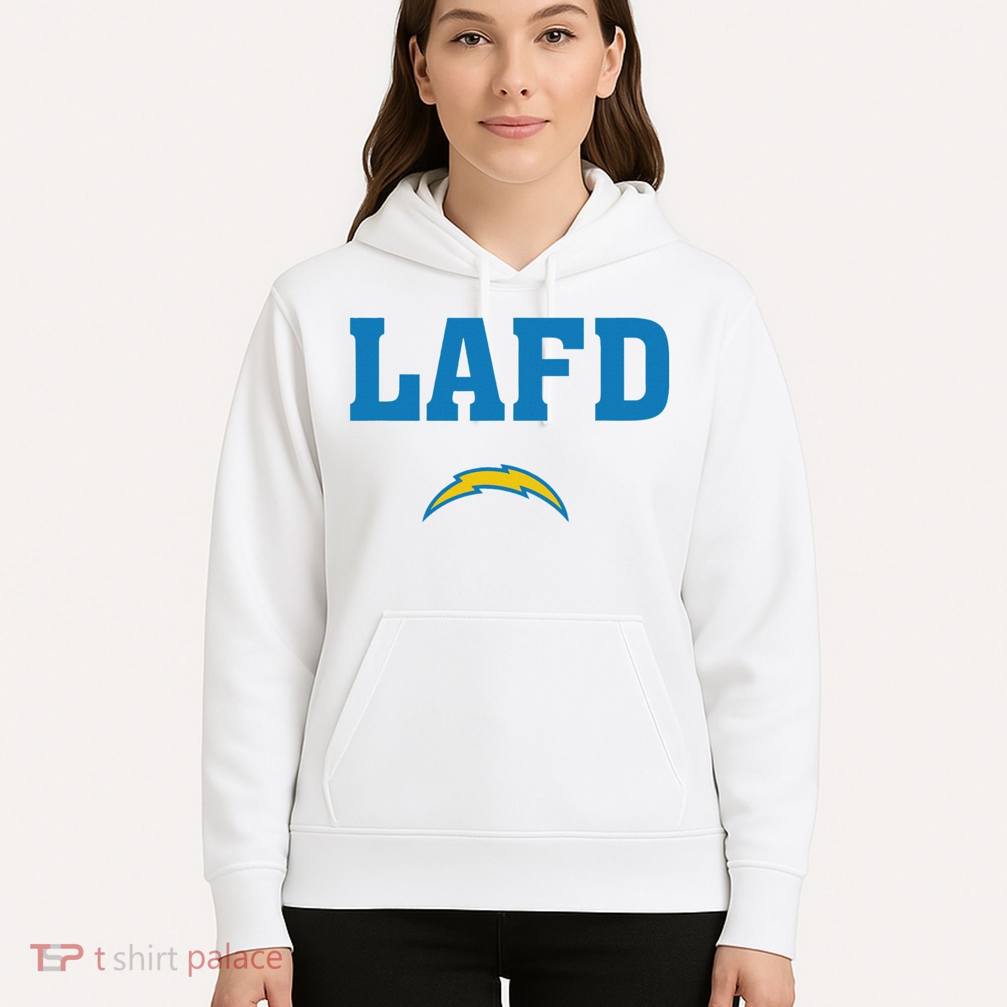Lafd Style Blue Hoodie