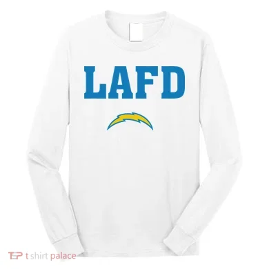 Lafd Style Blue Long Sleeve Shirt