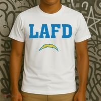 Lafd Style Blue T-Shirt thumb 3