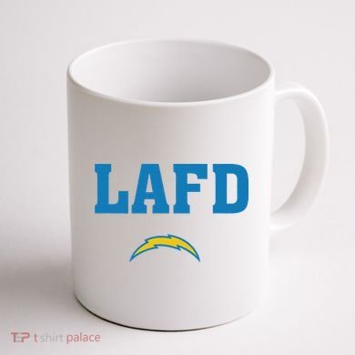 Lafd Style Blue Coffee Mug back
