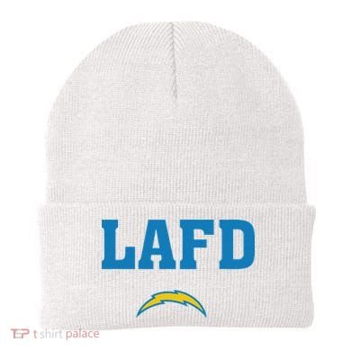 Lafd Style Blue Beanie