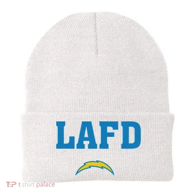 Lafd Style Blue Beanie