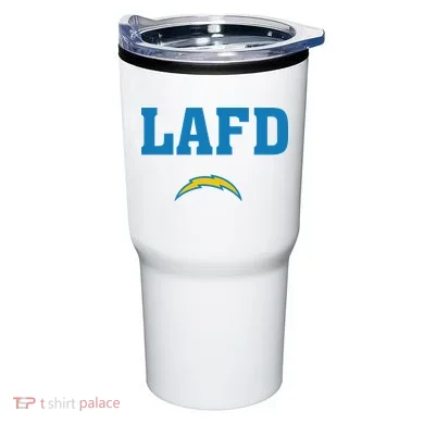 Lafd Style Blue Tumbler