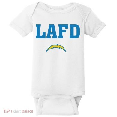 Lafd Style Blue Baby Bodysuit