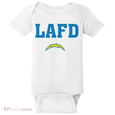 Lafd Style Blue Baby Bodysuit