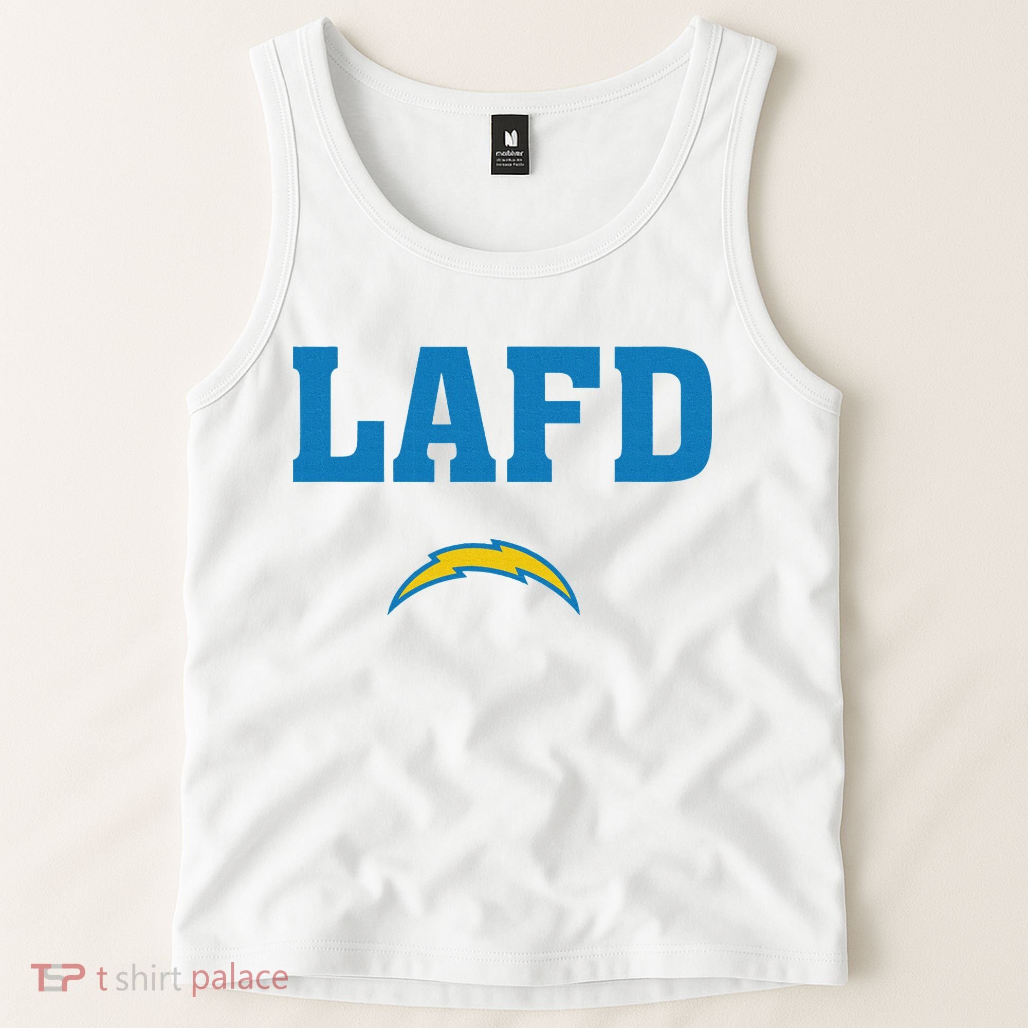 Lafd Style Blue Tank Top