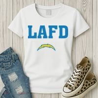 Lafd Style Blue Women's T-Shirt thumb 3