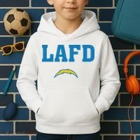 Lafd Style Blue Kids Hoodie thumb 2