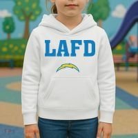 Lafd Style Blue Kids Hoodie thumb 3