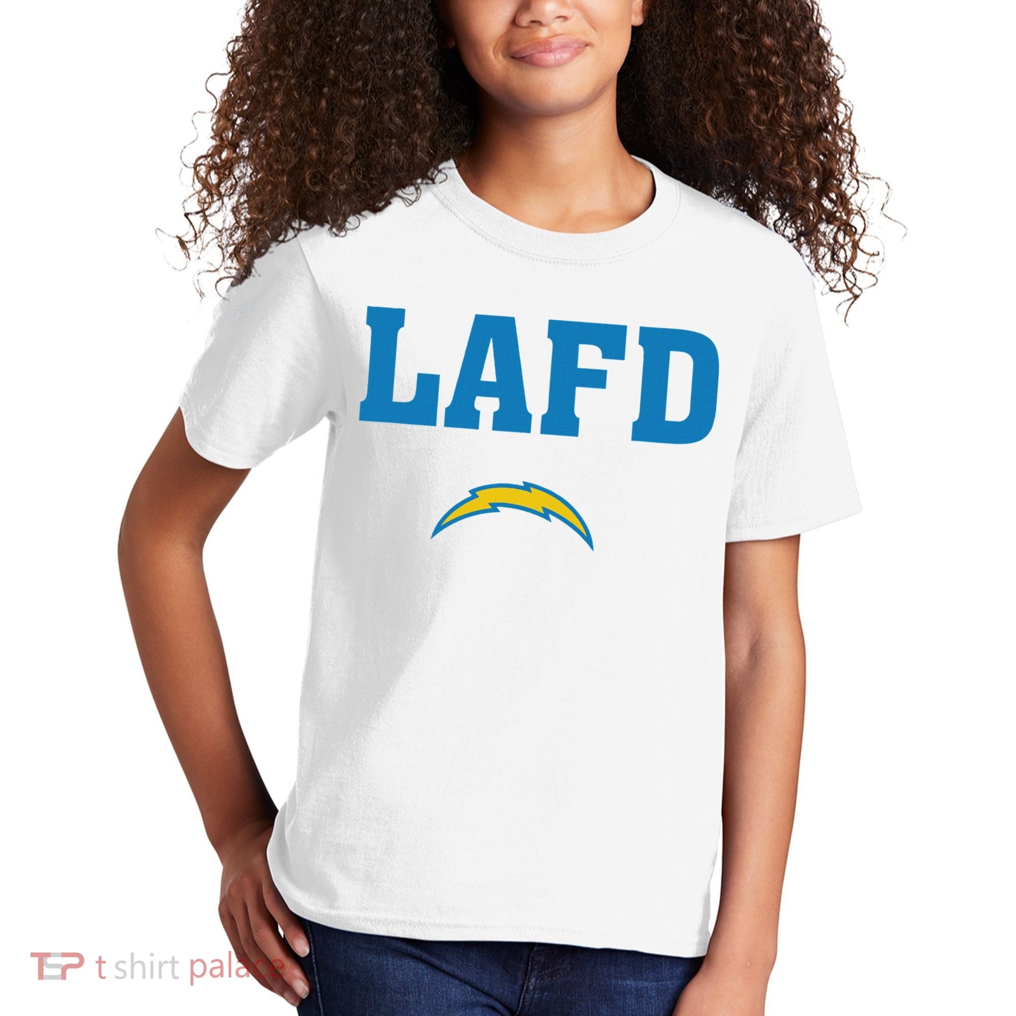 Lafd Style Blue Kids T-Shirt