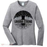 Lahaina Strong Banyan Tree Maui Wildfire Women's Long Sleeve Shirt thumb 0