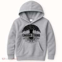 Lahaina Strong Banyan Tree Maui Wildfire Kids Hoodie thumb 0