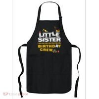 Little Sister Birthday Crew Construction Family Birthday Apron thumb 0