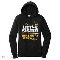 Little Sister Birthday Crew Construction Family Birthday Women's Hoodie thumb 0