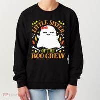 Little Sister Boo Crew Ghost Matching Family Halloween Women's Sweatshirt thumb 0