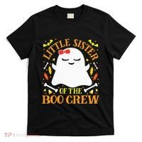 Little Sister Boo Crew Ghost Matching Family Halloween T-Shirt thumb 0