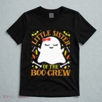 Little Sister Boo Crew Ghost Matching Family Halloween T-Shirt thumb 5