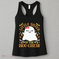 Little Sister Boo Crew Ghost Matching Family Halloween Women's Tank Top thumb 3