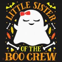 Little Sister Boo Crew Ghost Matching Family Halloween Baby Bodysuit thumb 2