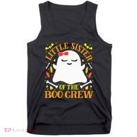 Little Sister Boo Crew Ghost Matching Family Halloween Tank Top thumb 0