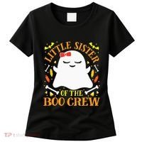 Little Sister Boo Crew Ghost Matching Family Halloween Women's T-Shirt thumb 0