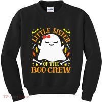 Little Sister Boo Crew Ghost Matching Family Halloween Kids Sweatshirt thumb 0