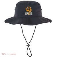 Leukemia Survivor Boxing Orange Ribbon Leukemia Awareness Bucket Hat thumb 0