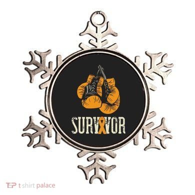 Leukemia Survivor Boxing Orange Ribbon Leukemia Awareness Ornament
