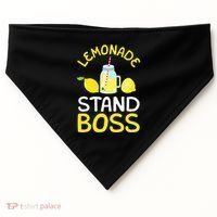 Lemonade Stand Boss Lemon Juice Gift USA-Made Doggie Bandana thumb 0