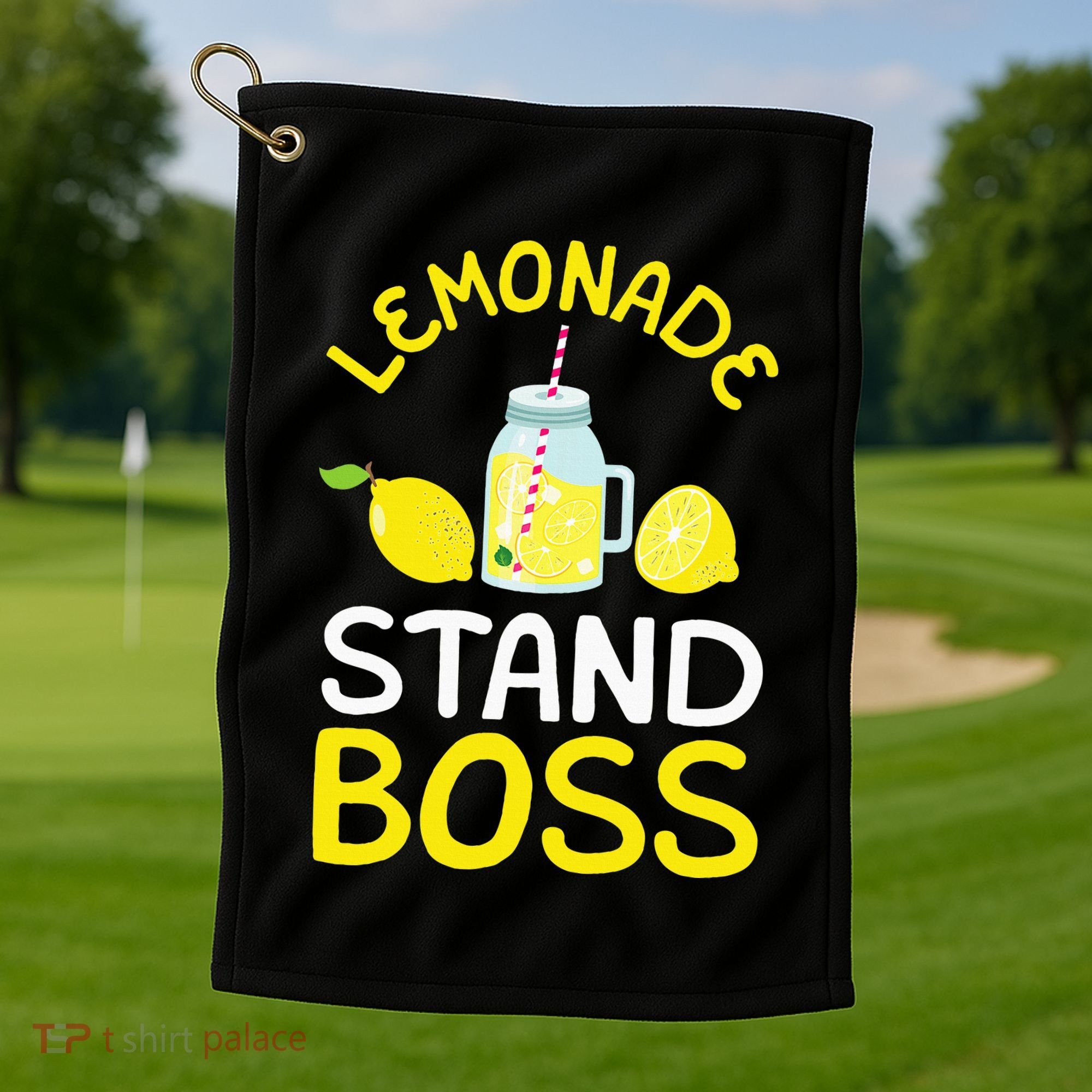 Lemonade Stand Boss Lemon Juice Gift Golf Towel