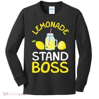 Lemonade Stand Boss Lemon Juice Gift Kids Long Sleeve Shirt