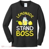 Lemonade Stand Boss Lemon Juice Gift Kids Long Sleeve Shirt thumb 0
