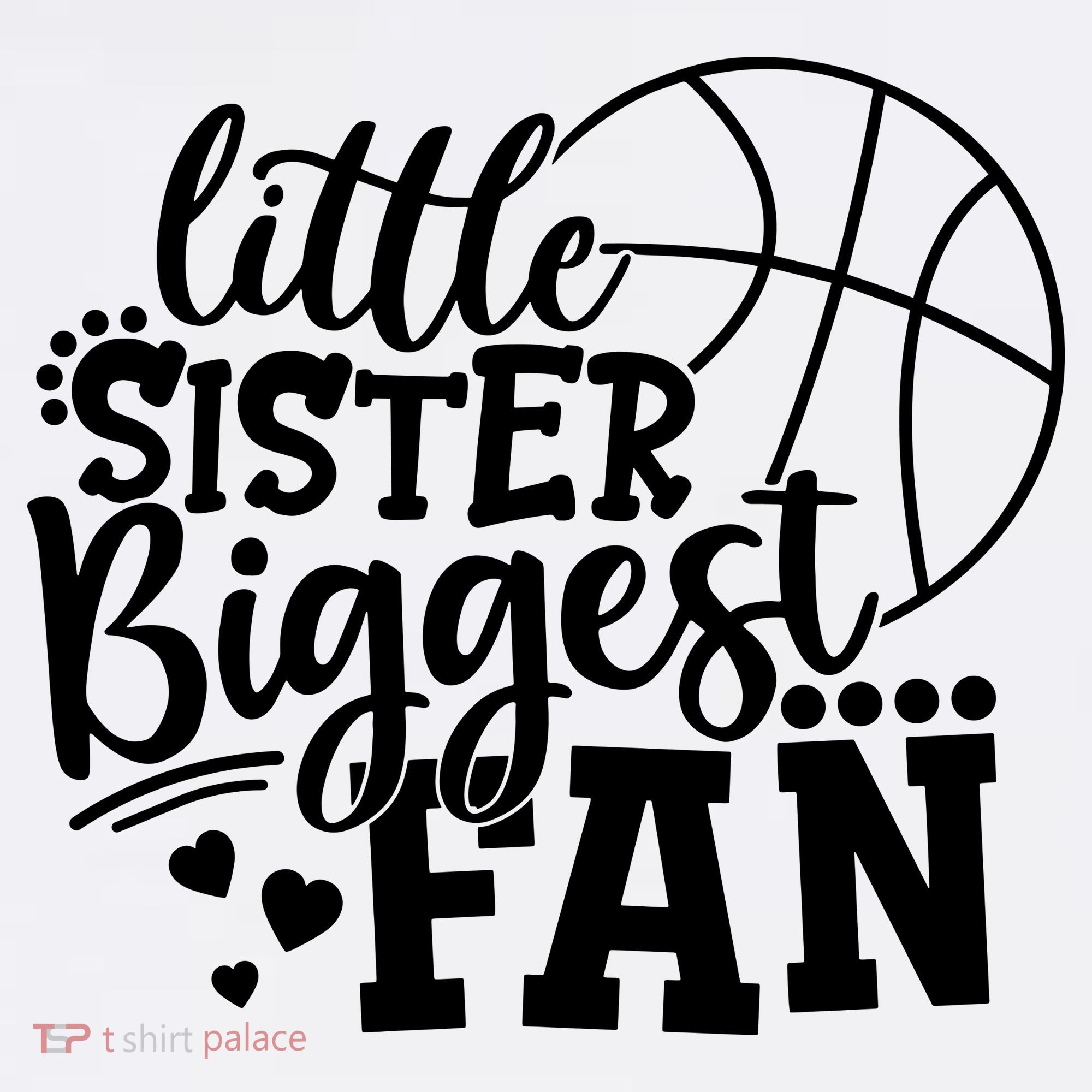 Little Sister Biggest Fan Basketball Gift Hoodie