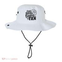 Little Sister Biggest Fan Basketball Gift Bucket Hat thumb 0